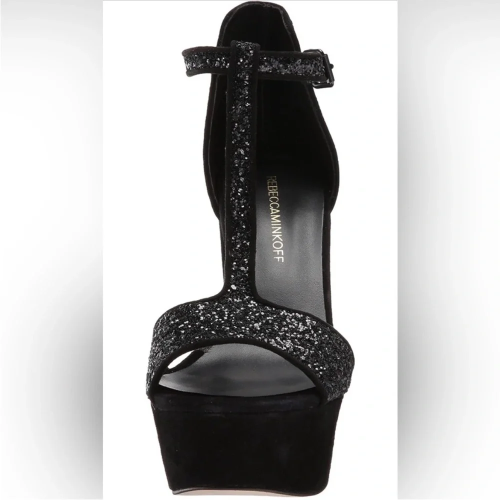 REBECCA MINKOFF Women's Rosa T-Strap Platform Sandals 7.5 Y2K